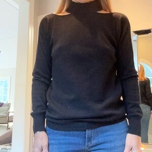 Black cashmere sweater